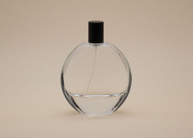 反こぼれるガラス円形の香水瓶100mlは表面に渡をカスタマイズしました