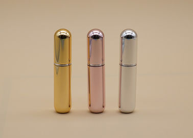 パーソナル ケアの詰め替え式のガラス香水瓶の金属明るい色の金のピンクの銀