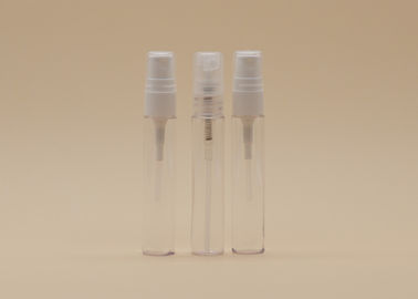 透明な詰め替え式のプラスチック スプレーは化粧品の液体を握るための10mlをびん詰めにします