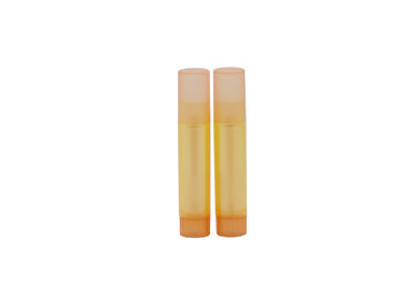 3.5gプラスチック空の小型独特なリップ・クリームの容器のオレンジ細いリップ・クリームの管