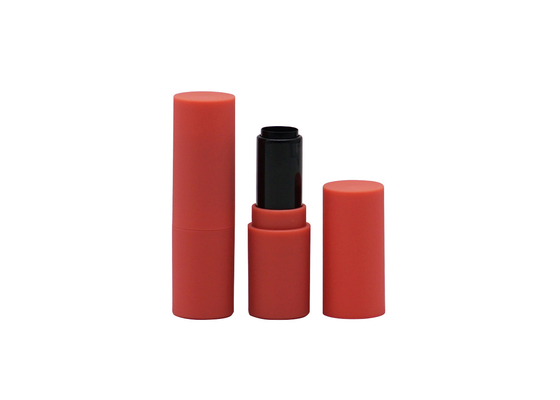円柱プラスチック口紅の管、空の液体の口紅の容器に一致させる色
