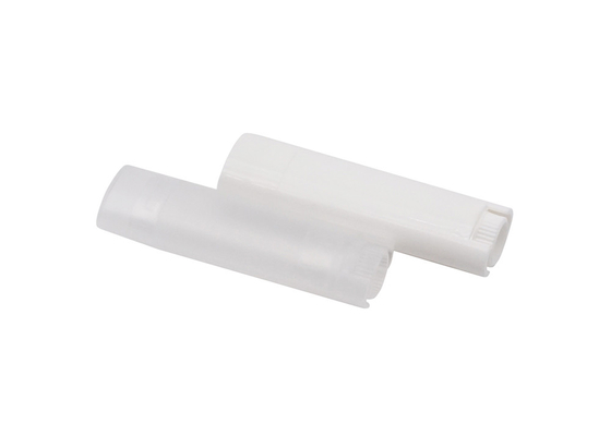 プラスチック リップ・クリームの管の楕円形4.5g白く黒い円形のリップ・クリームの容器の包装