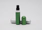 指のサイズ5mlの詰め替え式のガラス香水スプレーは無光沢の緑の香水のテスターをびん詰めにします