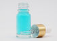 金アルミニウム点滴器が付いている明確な色15mlの丸型の化粧品のガラス ビン