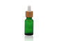 タケ点滴器の印刷のピペットが付いている緑オイル18mmの化粧品のガラス点滴器のびん