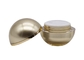 利用できる球形の化粧品のクリーム色の容器の金色の容積30g 50g OEM