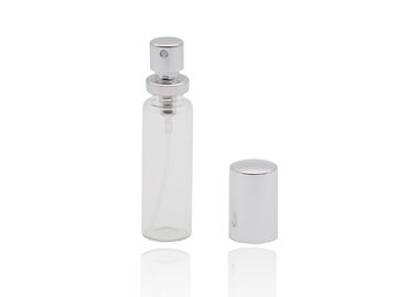 10のMlの13/415光沢がある銀製の香水のスプレーヤーが付いている詰め替え式のプラスチック スプレーのびん