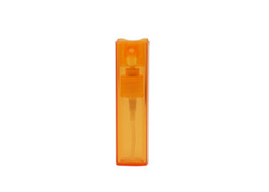 オレンジ色の詰め替え式のガラス香水瓶10mlの正方形の形の噴霧器