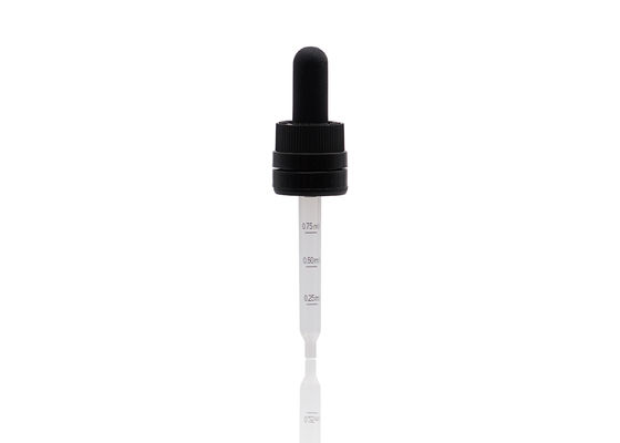 品質  Professional Tamper Evident Essential Oil Dropper 18/410 Prevent Liquid Leakage 工場