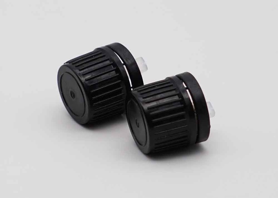 18mm 20mm ブラック プラスチック 偽装 証明 スクロール キャップ ボトル