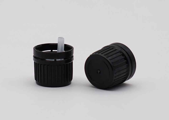 18mm 20mm ブラック プラスチック 偽装 証明 スクロール キャップ ボトル
