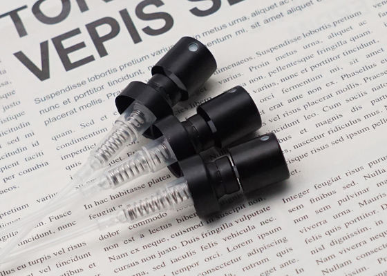 Fea15香水スプレー ポンプ アルミニウム黒いひだの霧