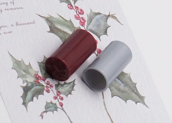 灰色のABSプッシュ プル プラスチック香水瓶の帽子シリンダーFea15ふた