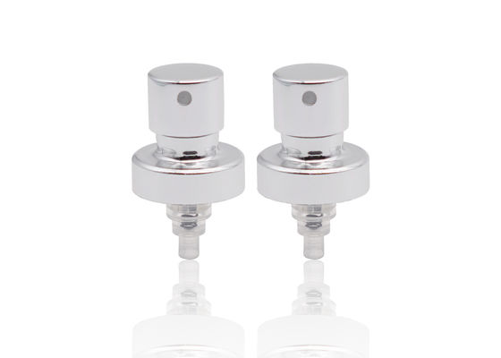 18 / 400の化粧品のつばが付いているアルミニウム銀製の香水ポンプひだのスプレー ポンプ